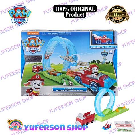 Jual Paw Patrol True Metal Ultimate Fire Rescue Set Marshall Shopee