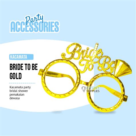 Jual Bando Kacamata Set Bridal Shower Bride To Be Party Aksesoris