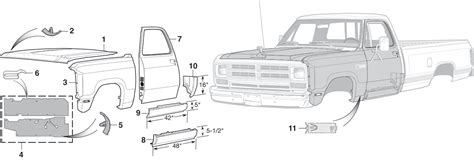 Front Steel Body Parts - LMC Truck