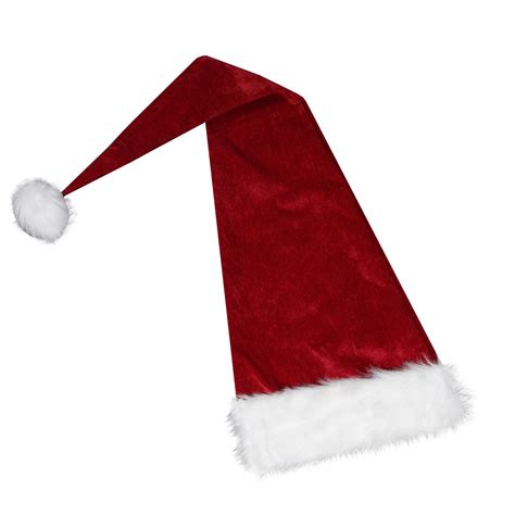 Red And White Extra Long Unisex Adult Christmas Santa Hat Costume