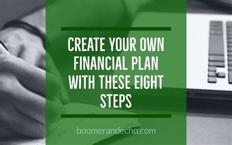 create   financial plan    steps