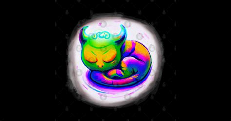 Sleeping Alien Cat Alien Cat Sticker Teepublic