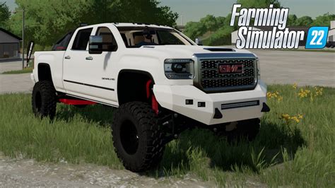 Fs22 Gmc Sierra Denali 2500hd Farming Simulator 2022 American Pick Up Car Mod Youtube