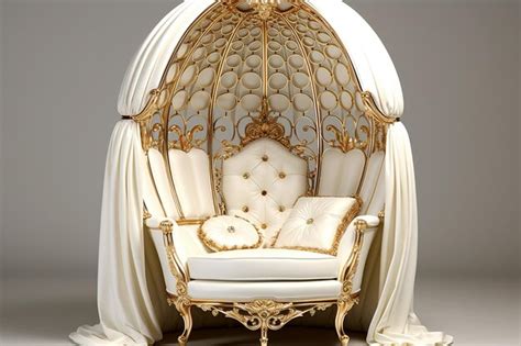 Premium Photo Luxurious Silk Armchair