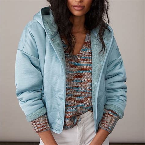 Anthropologie Saturday Sunday Leona Reversible Sherpa Gem