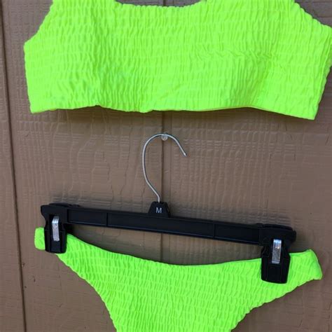 Swim Lime Green Scrunch Bikini Neon Two Piece Swimsuit Poshmark