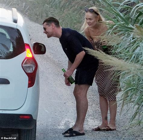 Skins Star Jack O Connell Cosies Up To A Bikini Clad Female Companion As They Enjoy A Low Key