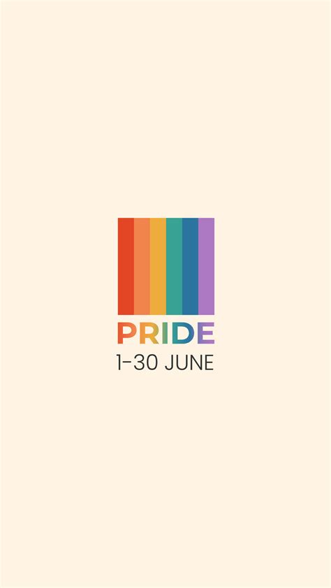 LGBTQ Pride Month Vertical Banner Card Poster Template With Rainbow Gay Parade Celebration