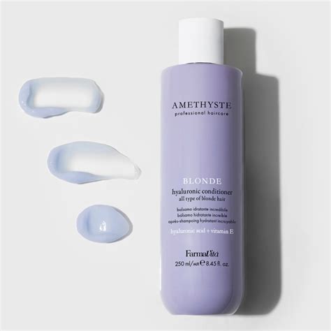 Balsam Hidratant Cu Acid Hialuronic Pentru Par Blond Farmavita Amethyste Blonde Hyaluronic