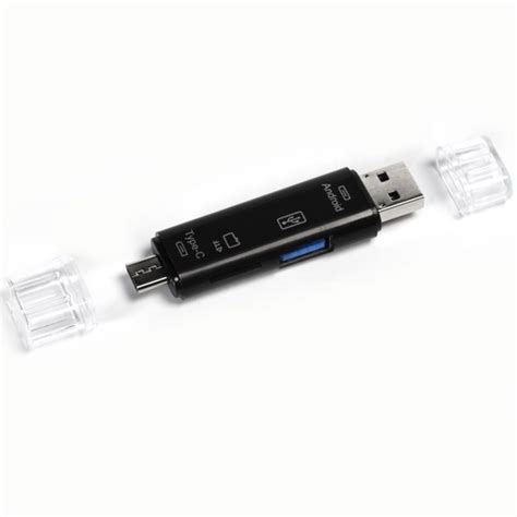Картридер-конвертер Smartbuy USB 2.0 универсальный USB,OTG,MicroSD,Type ...