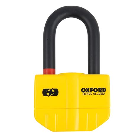 Oxford Boss Alarm Mm Disc Lock Yellow Farmers Eye