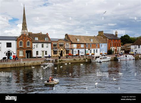The Quay St Ives Cambridgeshire East Anglia Uk River Hi Res Stock