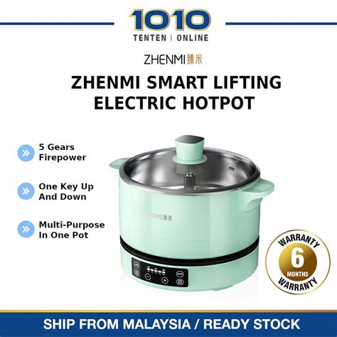 Zhenmi Smart Lifting Electric Hot Pot L One Key Up And Down W Fast Heating L Large