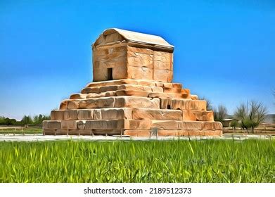 Tomb Cyrus Great Pasargad Iran Stock Illustration 2189512373 Shutterstock