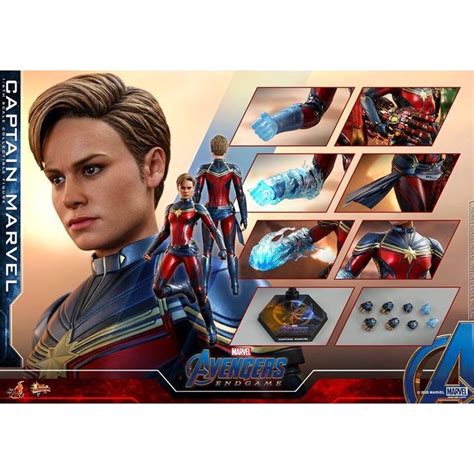 Ready Stock Hot Toys Mms Avengers Endgame Th Scale Captain Marvel Collectible