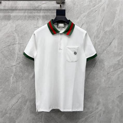 Áo polo GC nam phối cổ sọc đỏ tay xanh thêu logo đơn giản siêu đẹp Áo polo hàng siêu cấp hot