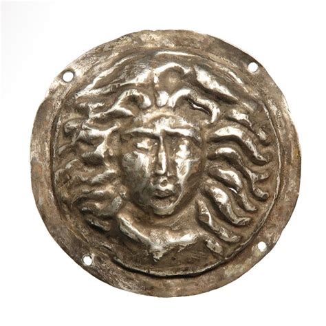 Oud Romeins Zilver Phalera Plaquette Met Hoofd Van Medusa Catawiki