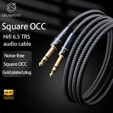 HiFi 6,5 мм TRS Aux кабель для усилителя динамика, микшера, 1/4 "папа ...