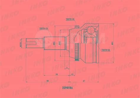 Купить Шрус передний наружный INKO 329058A Harrier/ Camry / Lexus RX ...