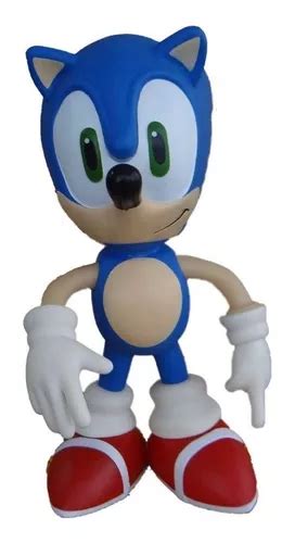 Boneco Sonic Articulado Grande Cm Vinil Brinquedo C Caixa Mercadolivre