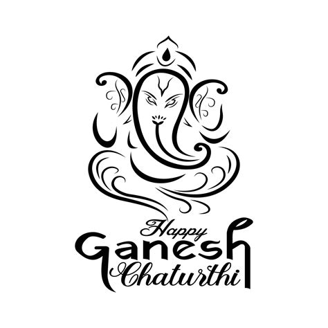 happy ganesh chaturthi festival wishing card 37052276 Vector Art at ...