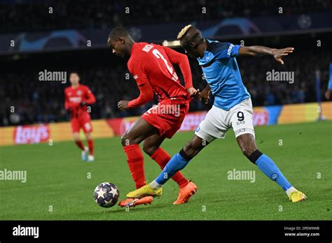 Victor Osimhen Napoli Evan N Dicka Eintracht Frankfurt During The