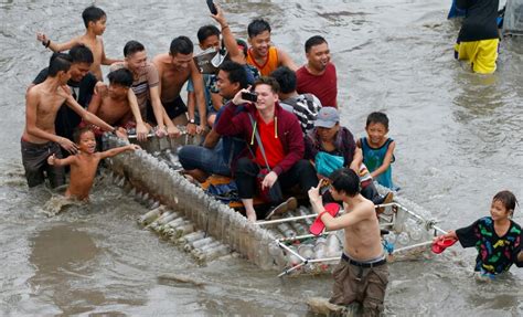 Manila Quezon Battle Flood Fury As Tropical Depression Maring Pounds