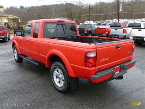 Bright Red 2004 Ford Ranger Edge SuperCab 4x4 Exterior Photo 59597658