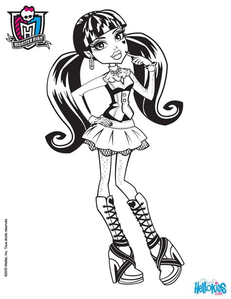 Monster High Coloring Pages Draculaura