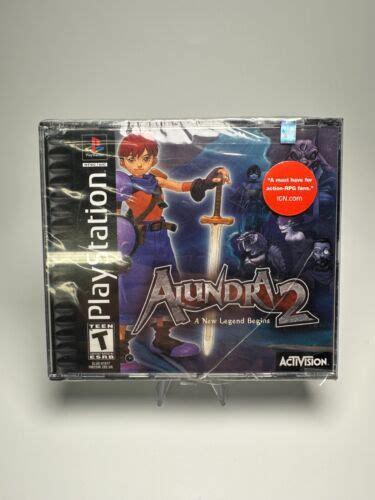 New Alundra 2 Sony Playstation 1 Black Label 2000 Ps1 Sealed