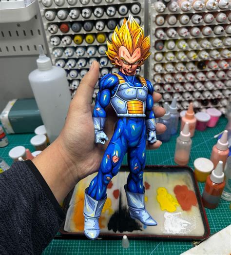 dragonball figure repaint vegeta rrepaintings