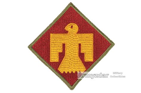 Repro Ww2 Us 45th Infantry Division Patch „green Border Armyzdar