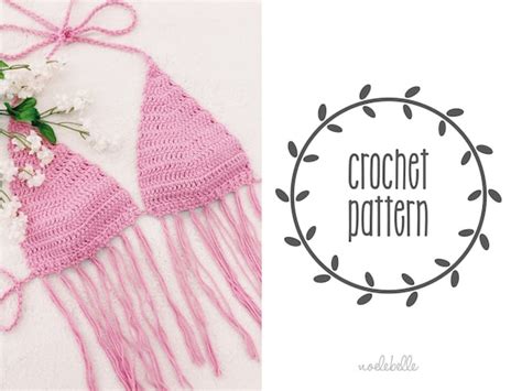 Crochet Pattern Classic Crochet Top Bralette Bikini Top Etsy