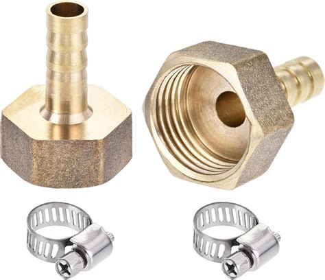 Sourcing Map Brass Barb Hose Fitting Connector Adapter 8mm Barbed X G3