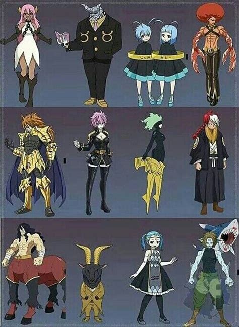 Zodiac Celestial Spirits Eclipse Personajes De Anime Dibujos De