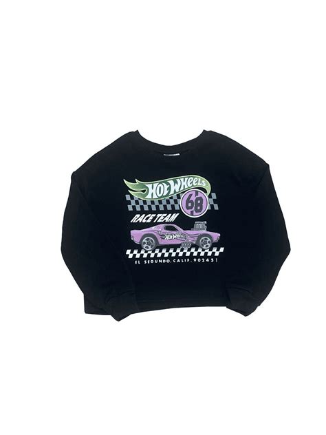 Grayson Social Girls Hot Wheels Graphic Crewneck Sweatshirt With Long Sleeves Sizes