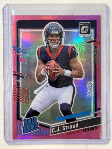 Panini Donruss Rated Rookie Optic Preview Pink Prizm C J Stroud