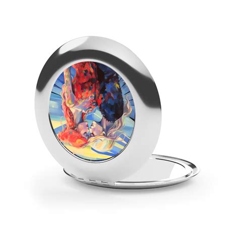 Lesbian Love Art Print Compact Travel Mirror Mowbi