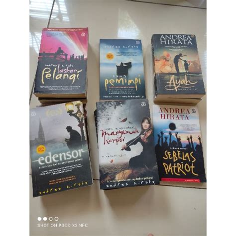 Jual Novel Andrea Hirata Preloved ORIGINAL Laskar Pelangi Sang Pemimpi