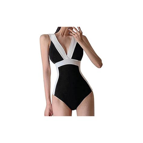 Ghemdilmn Costume Da Bagno Con Giuntura Solida Moda Donna Costume Da Bagno Bikini Sexy Con