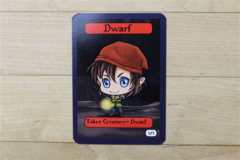 11 Dwarf Chibi Styled Singles Tokens Mtg Inspired Perfect For Using As