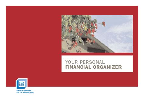 personal financial organizer