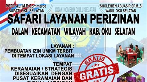 Safari Layanan Perizinan Dpmptsp Oku Selatan Tahun