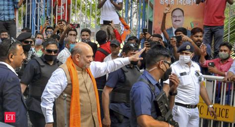 West Bengal Polls 2021 Amit Shah Holds Roadshow In Kolkatas