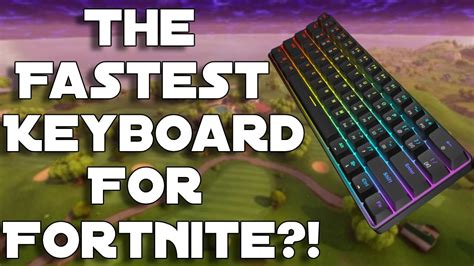 Trying The Fastest Keyboard For Fortnite Hk Gaming Gk61 Gateron