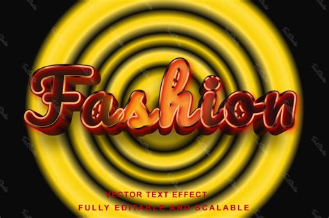 Fashion Retro Show 3d Font Style Effect Premium Vector File