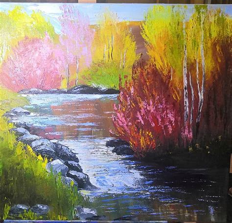 Картина «Бабье лето» Холст, Масло 2020 г.