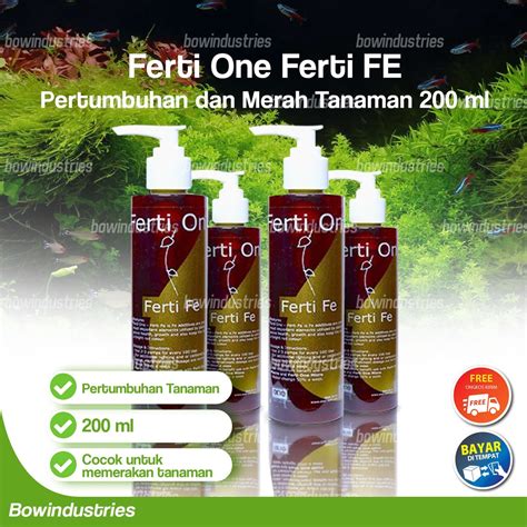 Jual Ferti One FE Pupuk Cair Aquascape Pertumbuhan Dan Merah Tanaman