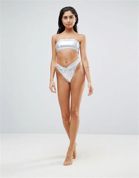 Silver Bikini Set Metallic Atelier Yuwa Ciao Jp