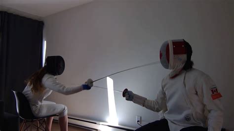 Seated Parry Riposte Game Fencing Tutorial Home Edition Foil Epee